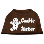 Mirage Pet Products 14-Inch cookie Taster Screen Print Shirts for Pets Large Brown