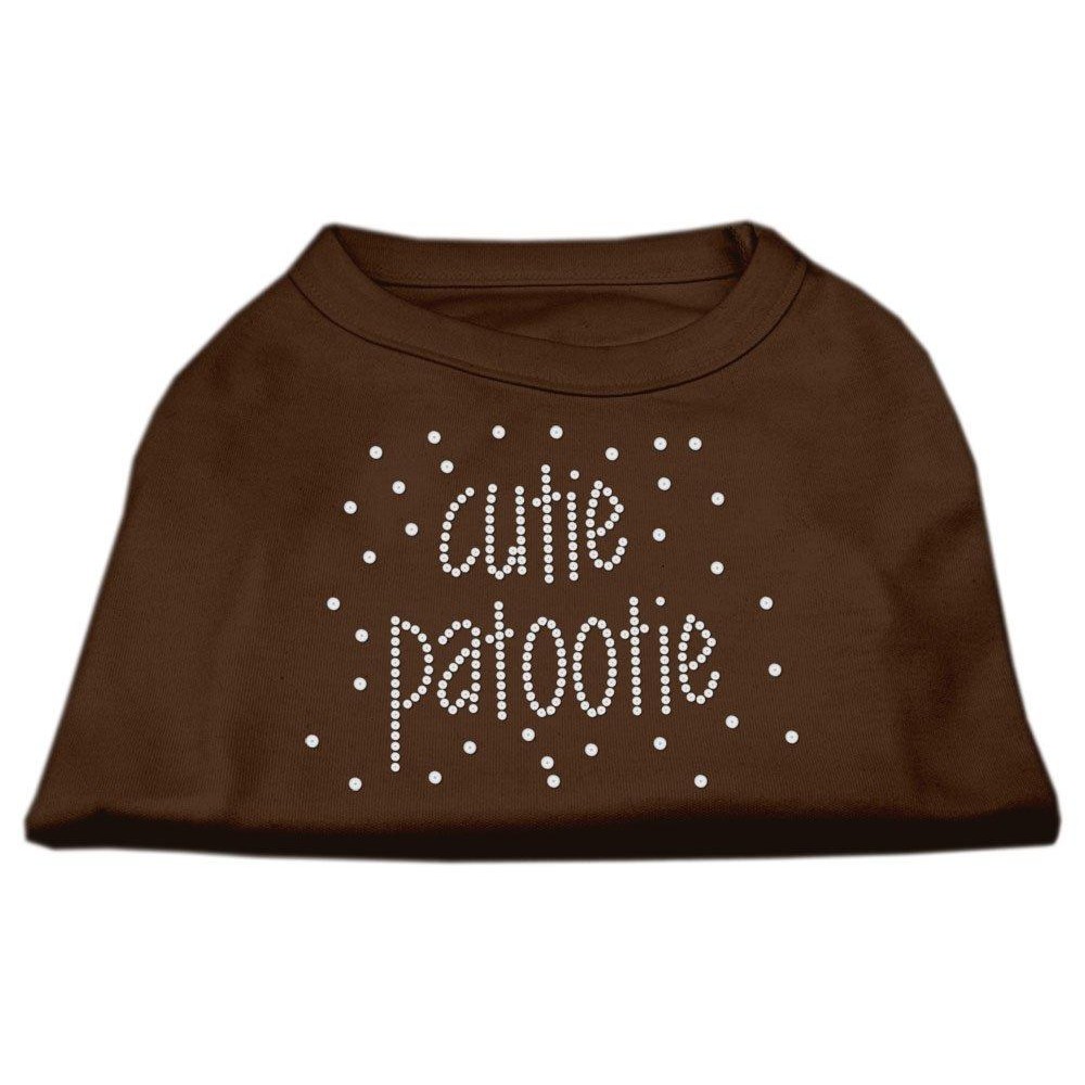 Mirage Pet Products cutie Patootie Rhinestone Shirt Small Brown