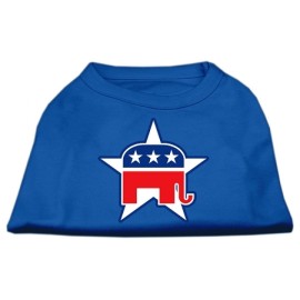 Mirage Pet Products 16-Inch Republican Screen Print Shirt for Pets X-Large Blue