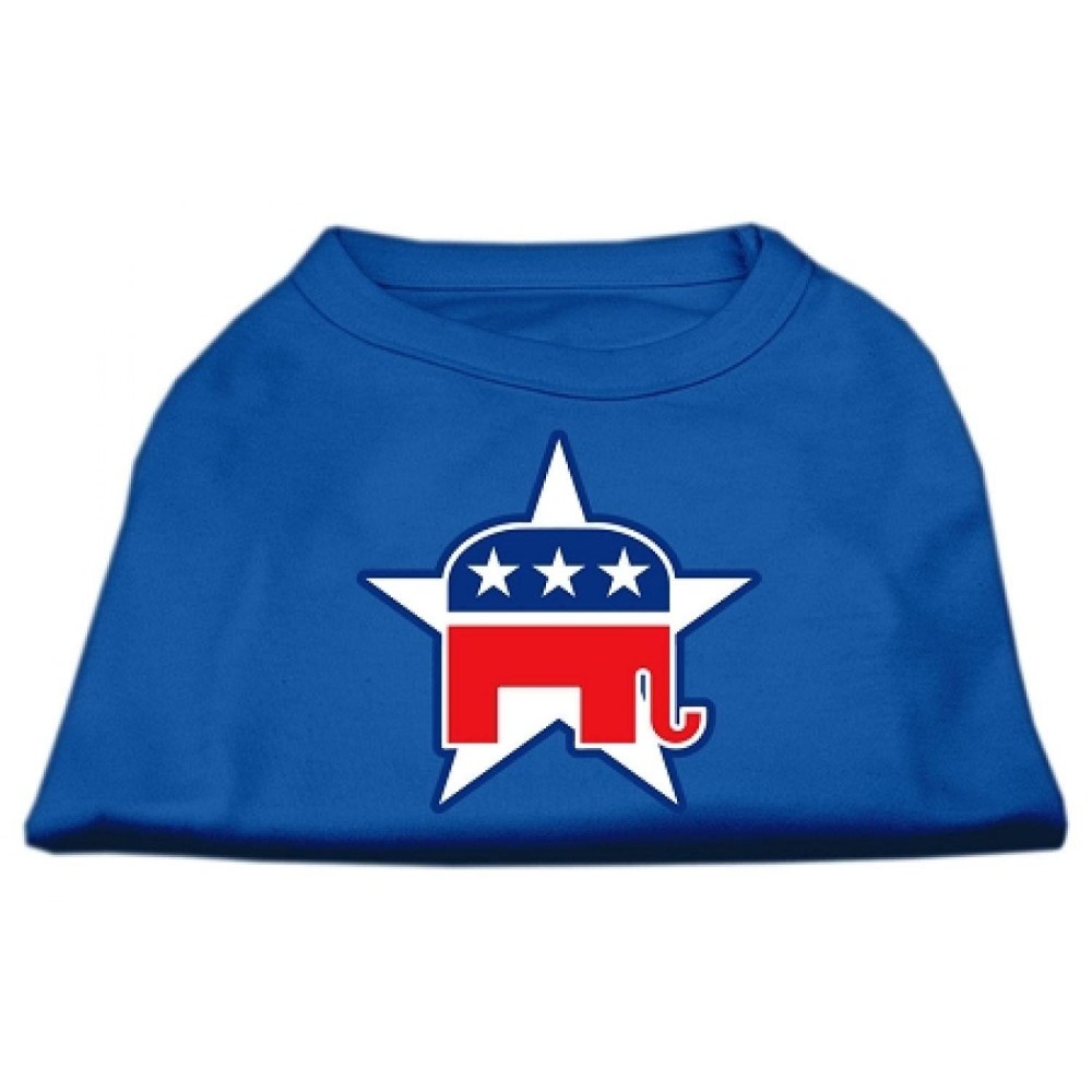 Mirage Pet Products 18-Inch Republican Screen Print Shirt for Pets XX-Large Blue