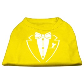 Mirage Pet Products Tuxedo Screen Print Shirt 3X-Large Yellow