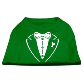 Mirage Pet Products Tuxedo Screen Print Shirt Small Emerald green