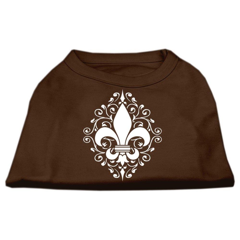 Mirage Pet Products Henna Fleur De Lis Screen Print Shirt XX-Large Brown