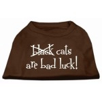 Mirage Pet Products Black cats Are Bad Luck Screen Print Shirt XX-Large Brown