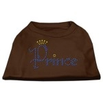 Mirage Pet Products Prince Rhinestone Pet Shirt XX-Large Brown