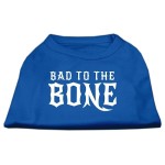 Mirage Pet Products Bad to The Bone Dog Shirt Small Blue