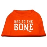 Mirage Pet Products Bad to The Bone Dog Shirt Small Orange