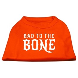 Mirage Pet Products Bad to The Bone Dog Shirt Small Orange