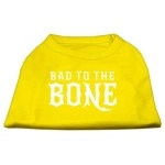 Mirage Pet Products Bad to The Bone Dog Shirt X-Small Yellow