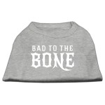 Mirage Pet Products Bad to The Bone Dog Shirt Small grey