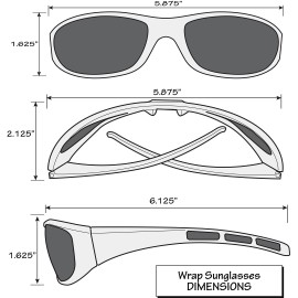Siskiyou Sports NHL San Jose Sharks Wrap Sunglasses