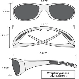 Siskiyou Sports NHL Anaheim Ducks Wrap Sunglasses