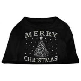 Mirage Pet Products Shimmer christmas Tree Pet Shirt 3X-Large Black