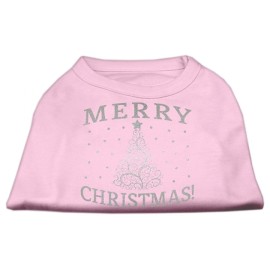 Mirage Pet Products Shimmer christmas Tree Pet Shirt 3X-Large Light Pink