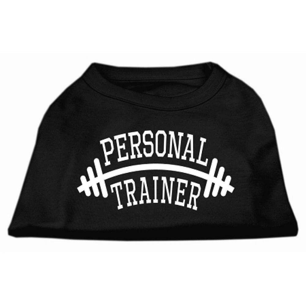 Mirage Pet Products Personal Trainer Screen Print Shirt 6X-Large Black