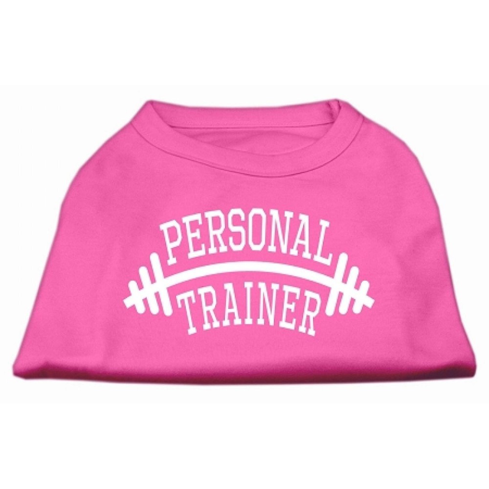 Mirage Pet Products Personal Trainer Screen Print Shirt 6X-Large Bright Pink