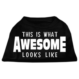 Mirage Pet Products This is What Awesome Looks Like Dog Shirt Large Black