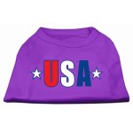 Mirage Pet Products USA Star Screen Print Shirt Large Purple