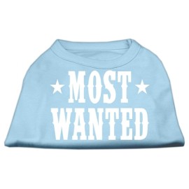 Mirage Pet Products Most Wanted Screen Print Shirt X-Large Baby Blue