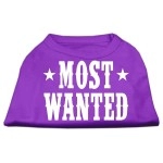 Mirage Pet Products Most Wanted Screen Print Shirt 3X-Large Purple