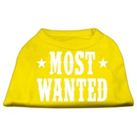 Mirage Pet Products Most Wanted Screen Print Shirt XX-Large Yellow