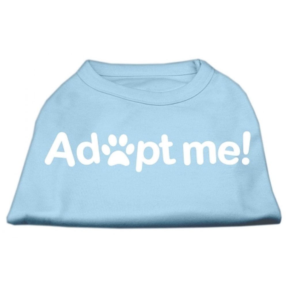 Mirage Pet Products Adopt Me Screen Print Shirt X-Small Baby Blue