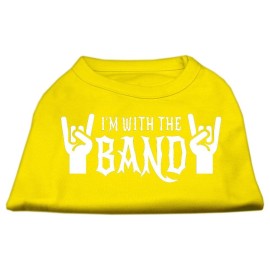 Mirage Pet Products With the Band Screen Print Shirt Medium Yellow