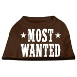 Mirage Pet Products Most Wanted Screen Print Shirt Medium Brown