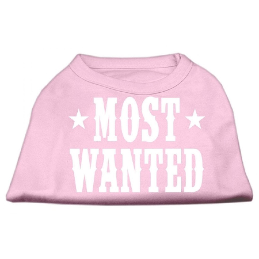 Mirage Pet Products Most Wanted Screen Print Shirt X-Small Light Pink