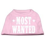 Mirage Pet Products Most Wanted Screen Print Shirt Medium Light Pink