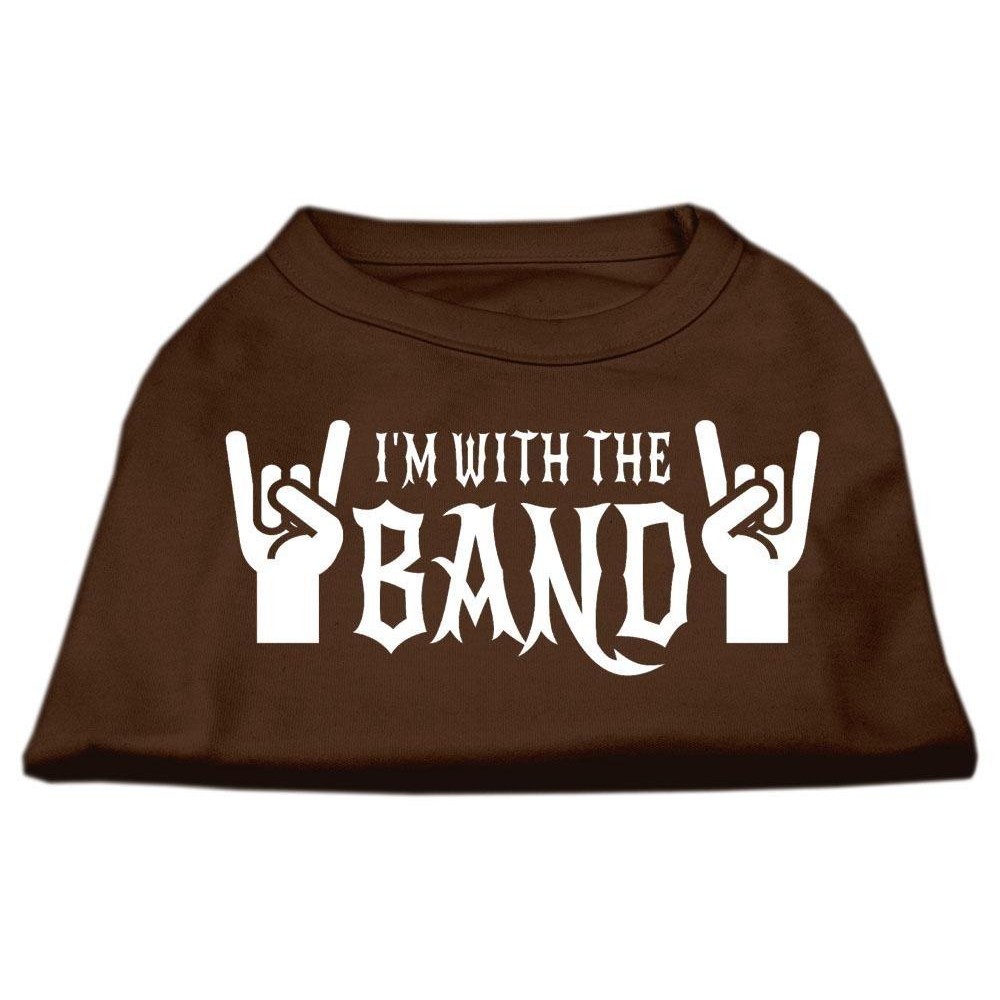 Mirage Pet Products With the Band Screen Print Shirt 3X-Large Brown