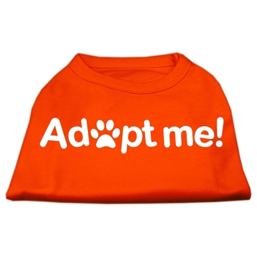 Mirage Pet Products Adopt Me Screen Print Shirt Large Orange