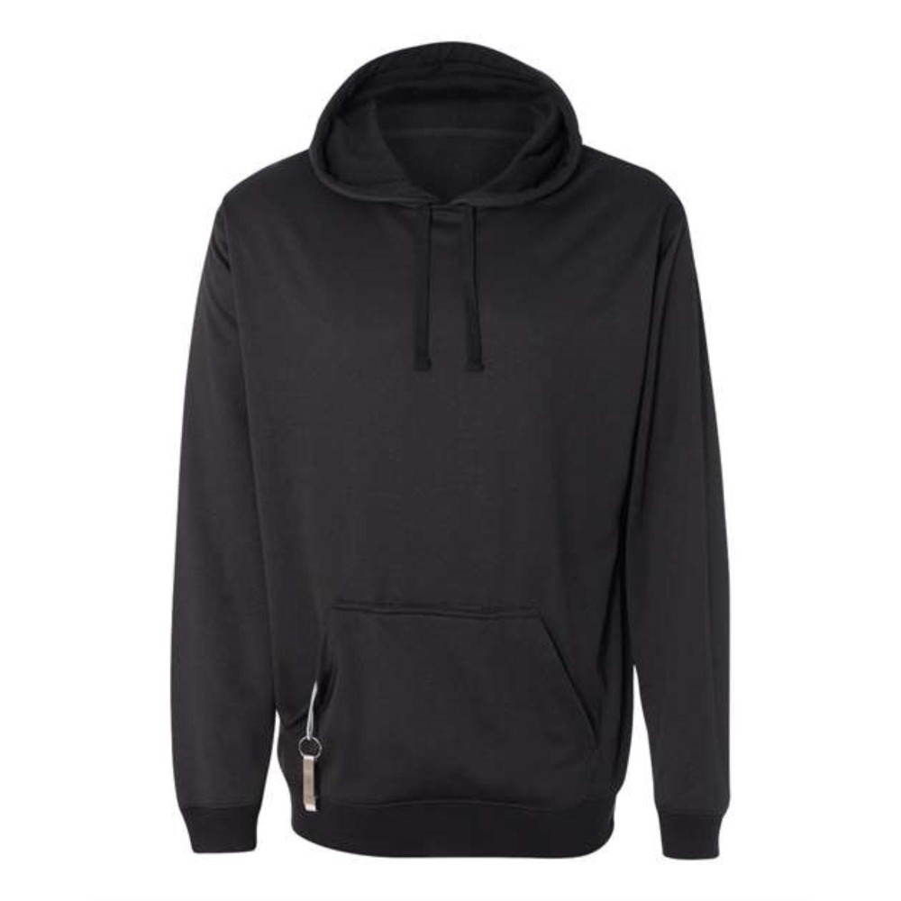 J. America Polyester Tailgate Hooded Sweatshirt - Black, S