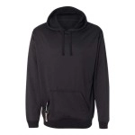 J. America Polyester Tailgate Hooded Sweatshirt - Black, S