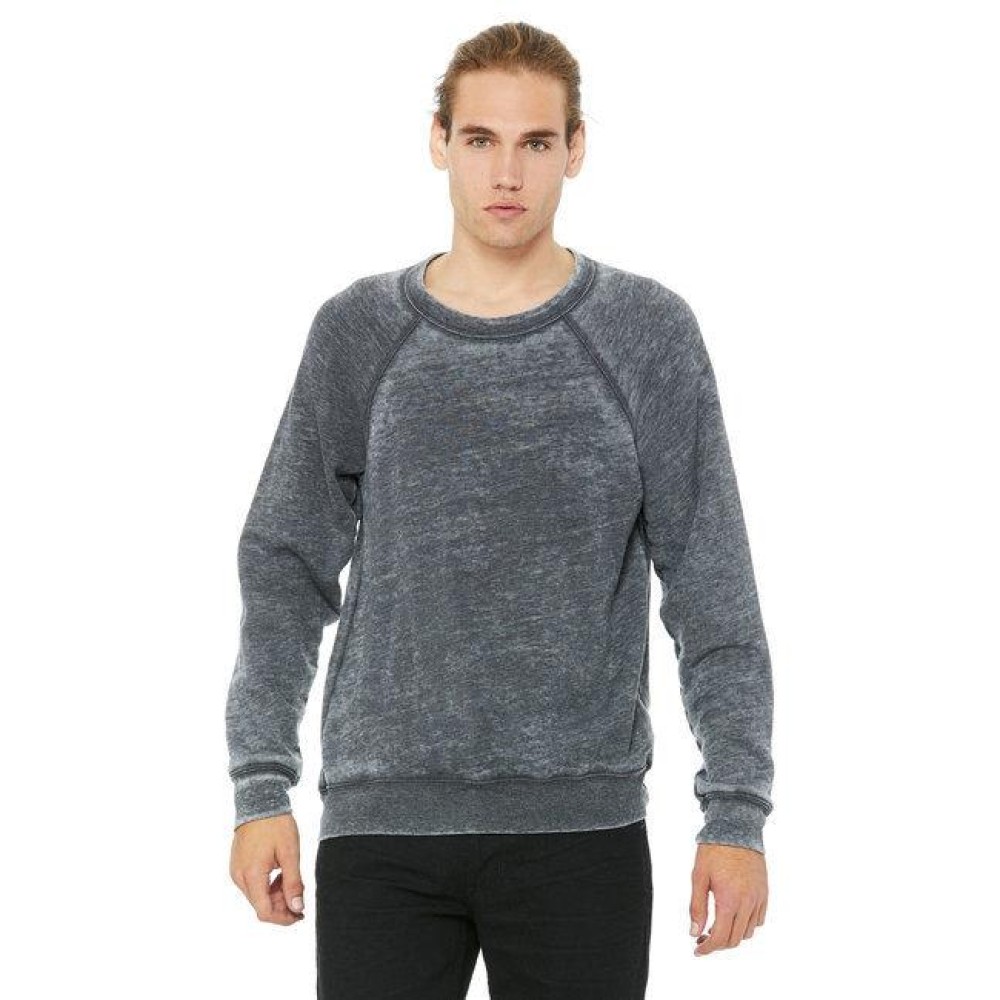 Unisex Sponge Fleece crewneck Sweatshirt - DK gRY MRBLE FLc - M(D0102H7W1TX)