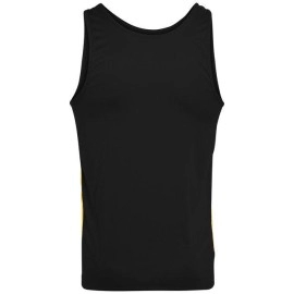 Youth Wicking Polyester Sleeveless Jersey with contrast Inserts - gOLD WHITE - S(D0102H7Y9LJ)