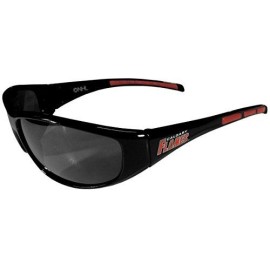 Siskiyou Sports NHL Calgary Flames Wrap Sunglasses, Black, Adult