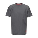 Bulwark iQ Series Short Sleeve Tee Long Sizes - Charcoal, LT