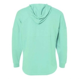 J. America Hooded Game Day Jersey T-Shirt - Mint, M