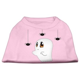 Mirage Pet Products Sammy The ghost Screen Print Dog Shirt Size 12 Light Pink