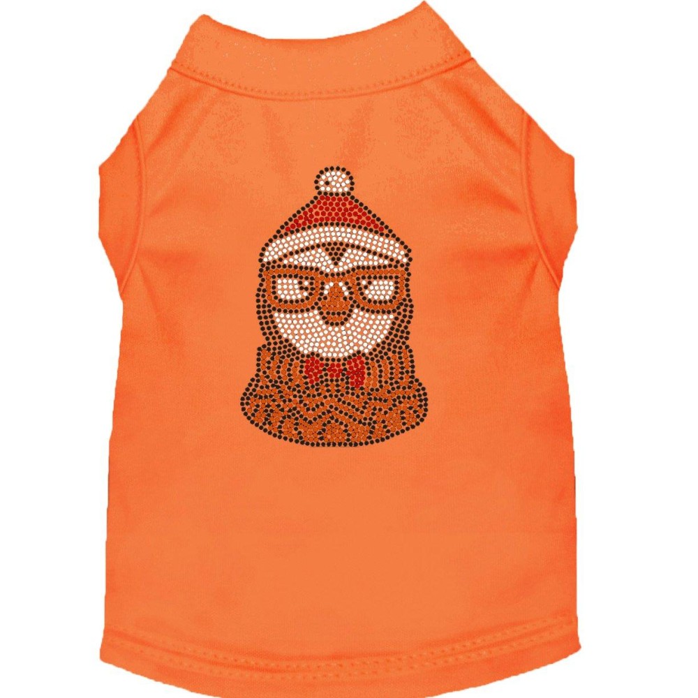 Hipster Penguin Rhinestone Dog Shirt Orange Xs 8