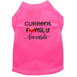 Mirage Pet Products Family Favorite Screen Print Dog Shirt Bright Pink XXL