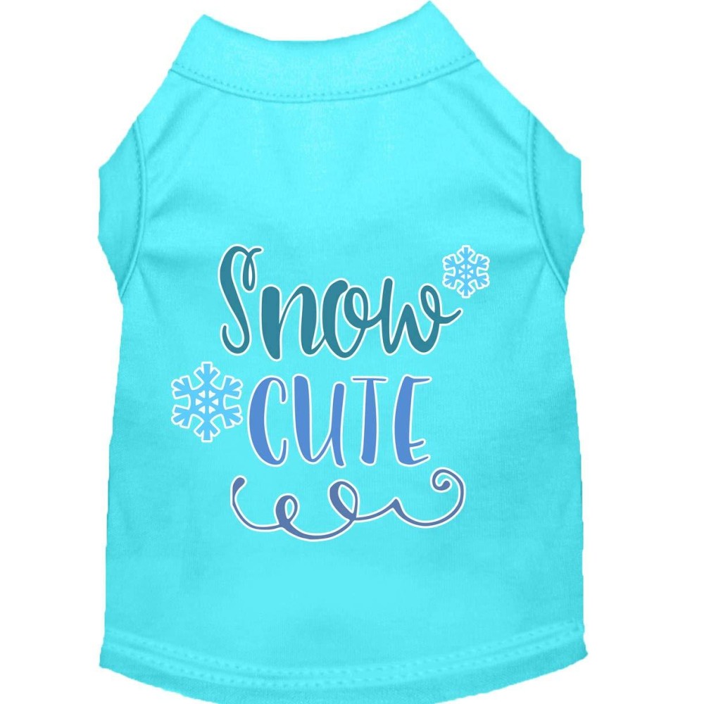 Mirage Pet Products Snow cute Screen Print Dog Shirt Aqua XXXL