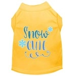 Mirage Pet Products Snow cute Screen Print Dog Shirt Yellow Med