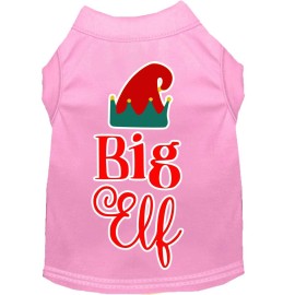 Mirage Pet Products Big Elf Screen Print Dog Shirt Light Pink XXL