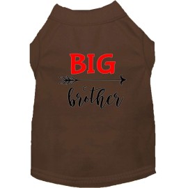 Mirage Pet Products Big Brother Screen Print Dog Shirt Brown