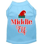 Mirage Pet Products Middle Elf Screen Print Dog Shirt Baby Blue Med