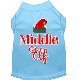 Mirage Pet Products Middle Elf Screen Print Dog Shirt Baby Blue Med