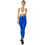 High Waisted Yoga Leggings - Sky Blue(D0102HPK58W.)