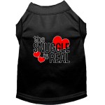 Mirage Pet Product The Snuggle is Real Screen Print Dog Shirt Black XL